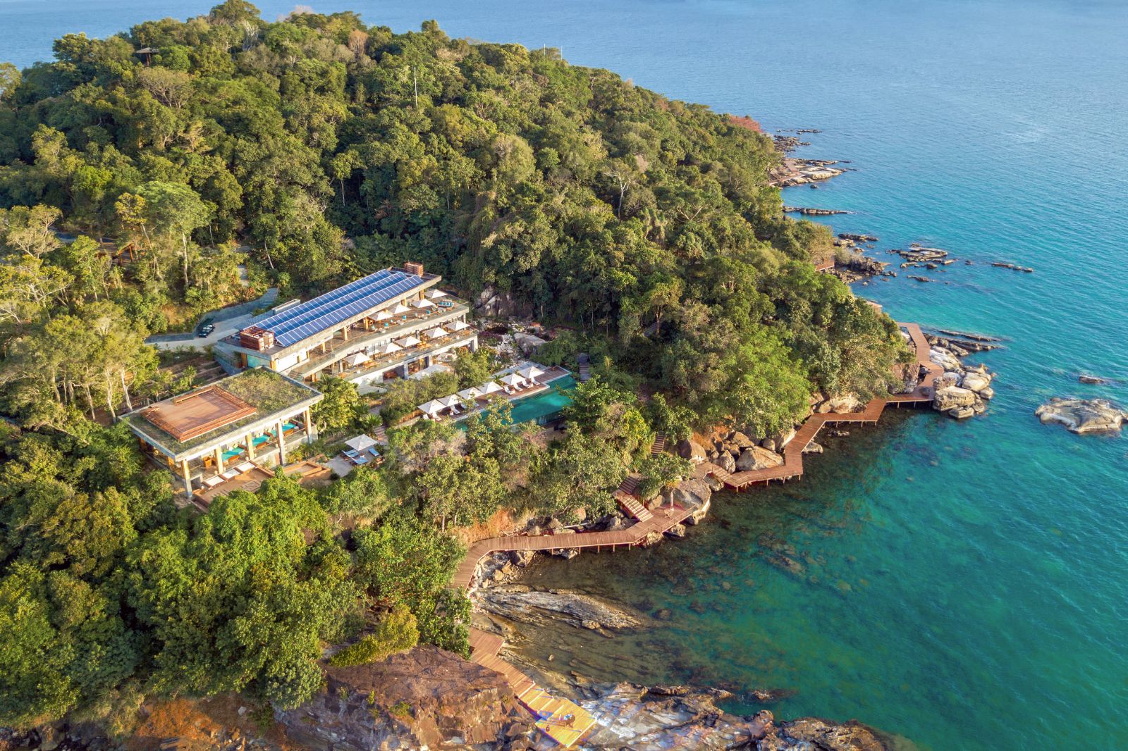 Ariel View of Luxury Resort Six Senses Krabey