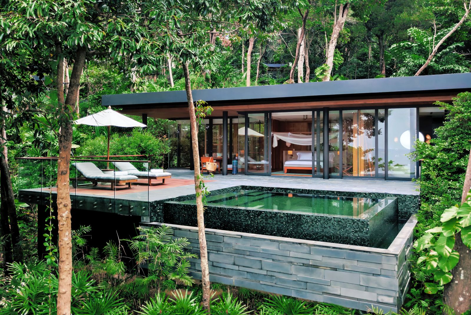 A Ocean Pool Villa Suite at Six Senses Krabey
