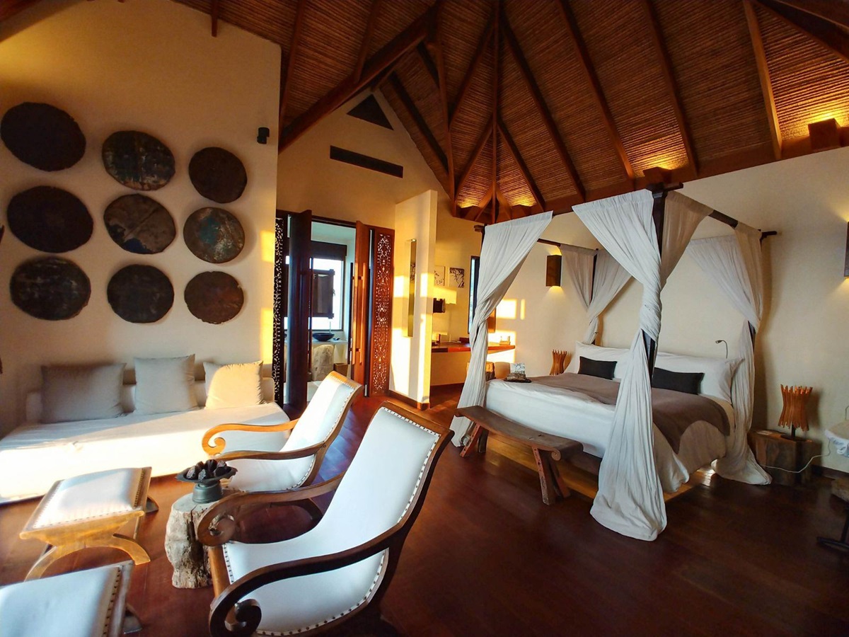 Bedroom at luxury resort Song Saa