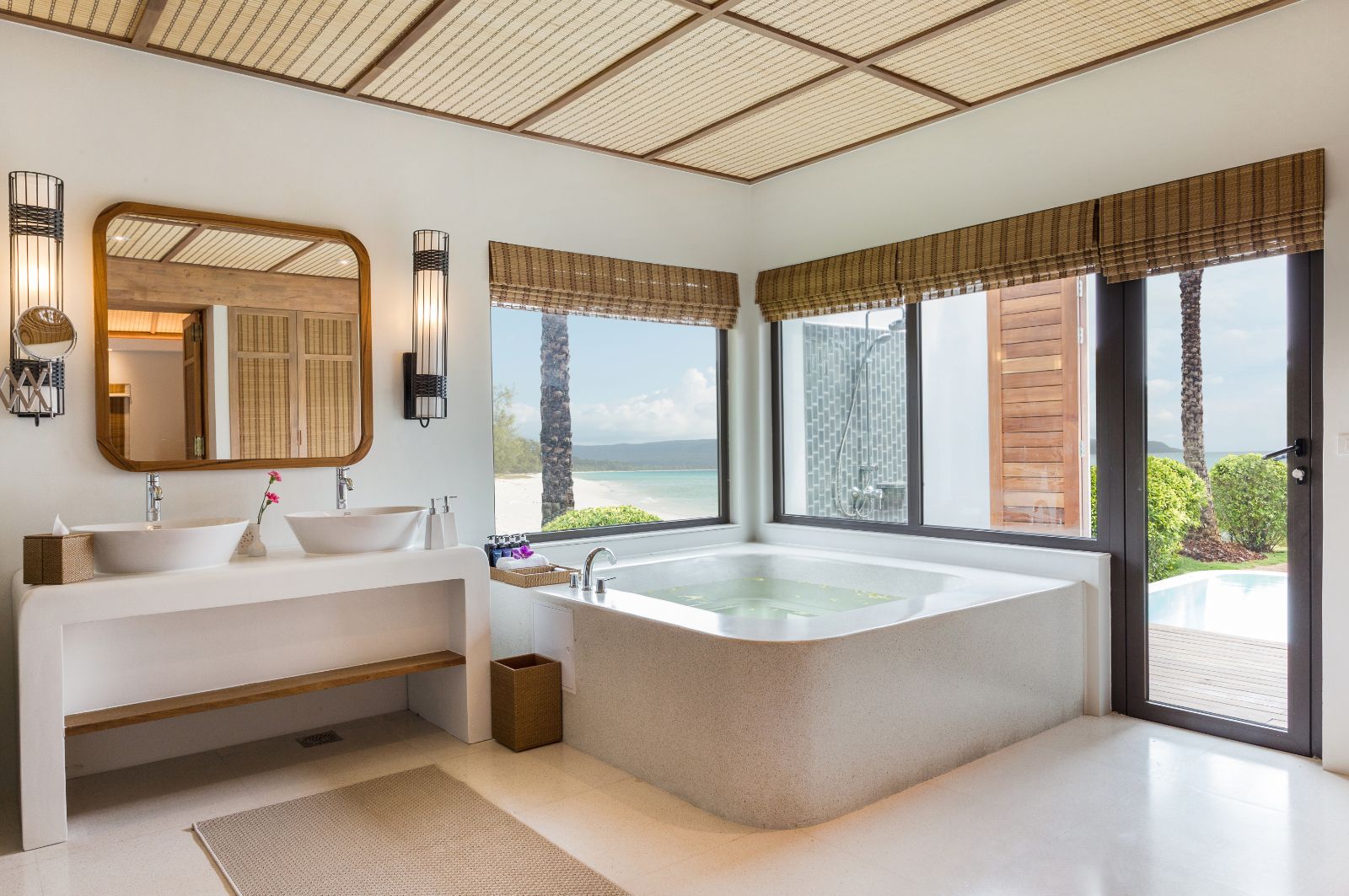 Bathtub at the Royal Sands Resort in Koh Rong, Cambodia
