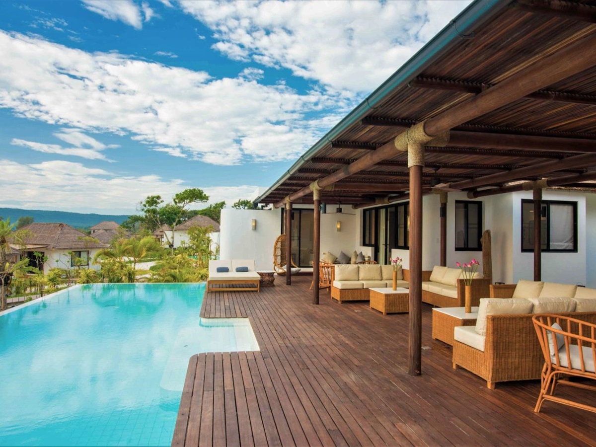Oceanview pool villa at the Royal Sands Resort in Koh Rong, Cambodia
