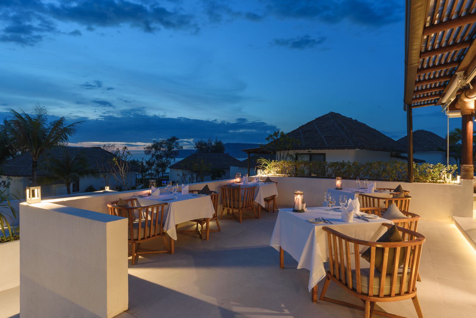 Restaurant at the Royal Sands Resort in Koh Rong, Cambodia
