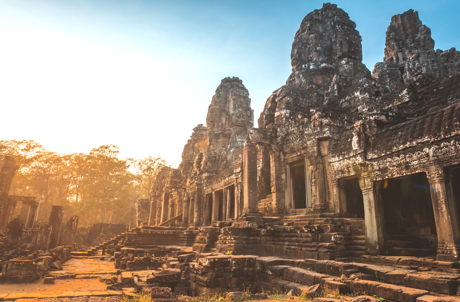 Bayon Temple at Angkor Thom, Cambodia