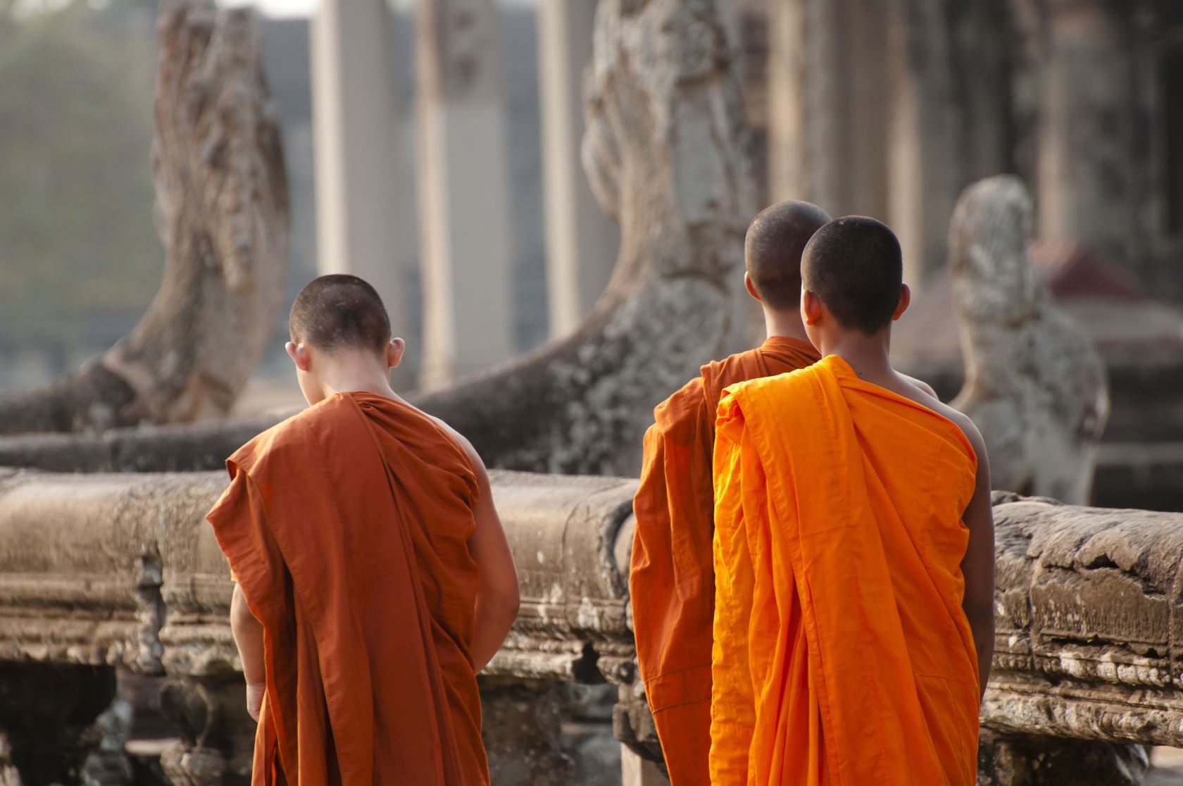 Monks in Cambodia