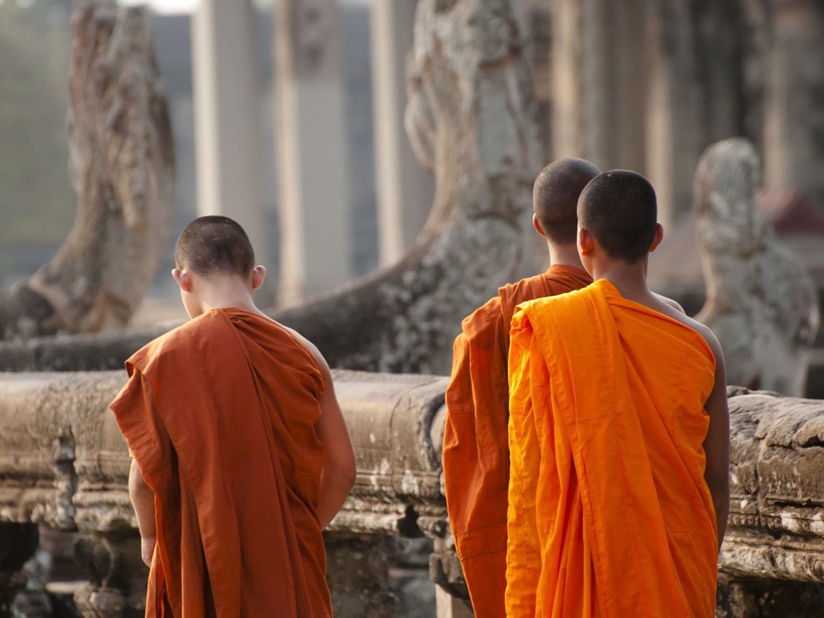 Monks in Cambodia
