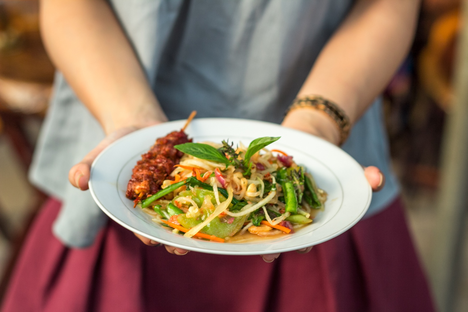 Khmer Green Papaya Salad-Bok Lahong-Cambodia