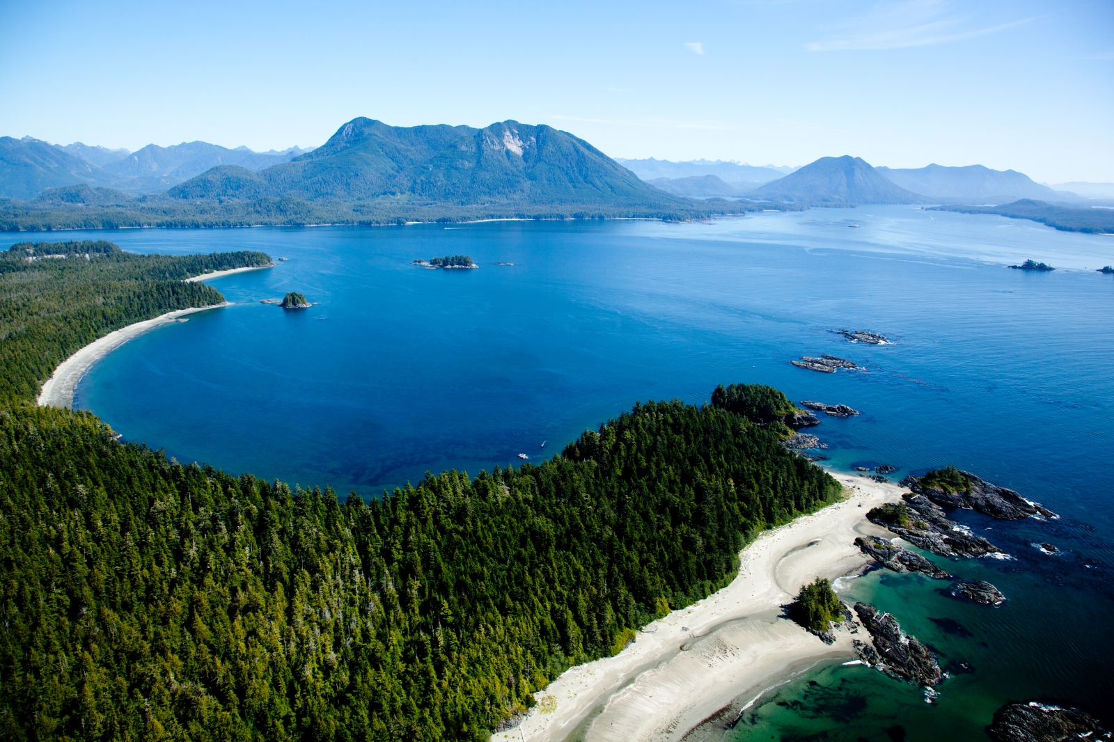 Aerial view of Flores island from helicopter, credit to Jeremy Koreski