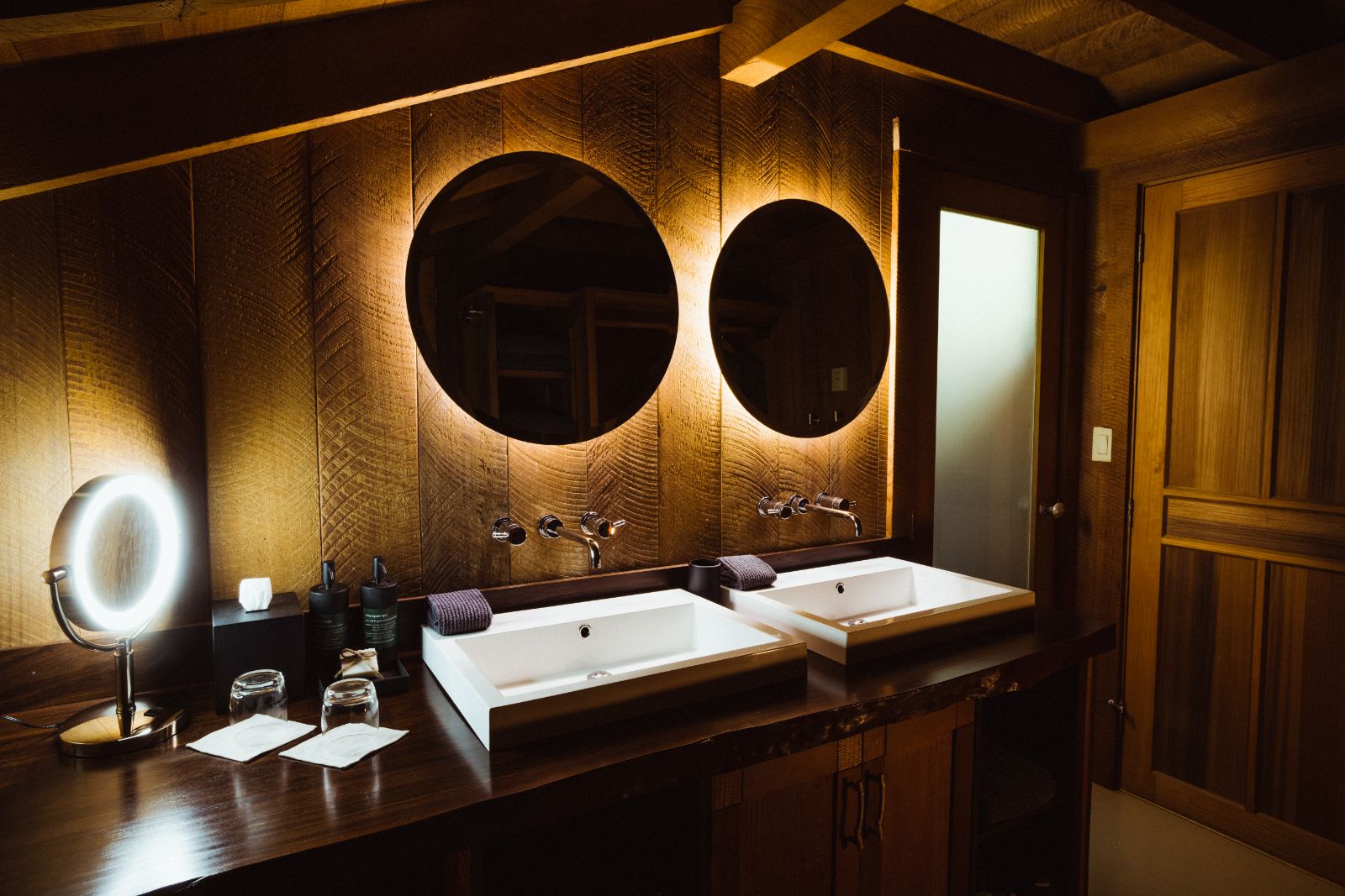 Ensuite bathroom at Clayoquot Wilderness Resort in Vancouver, Canada