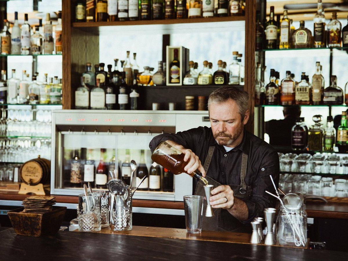 Mixologist of Ivanhoe Bar at Clayoquot Wilderness Resort in Vancouver, Canada