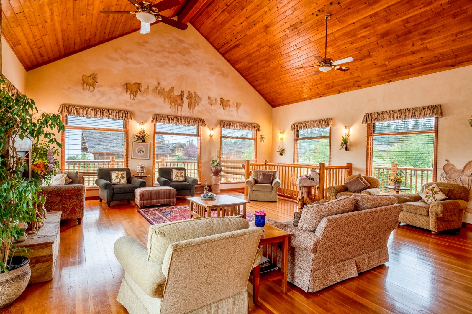 Spa Lounge at luxury ranch Echo Valley 