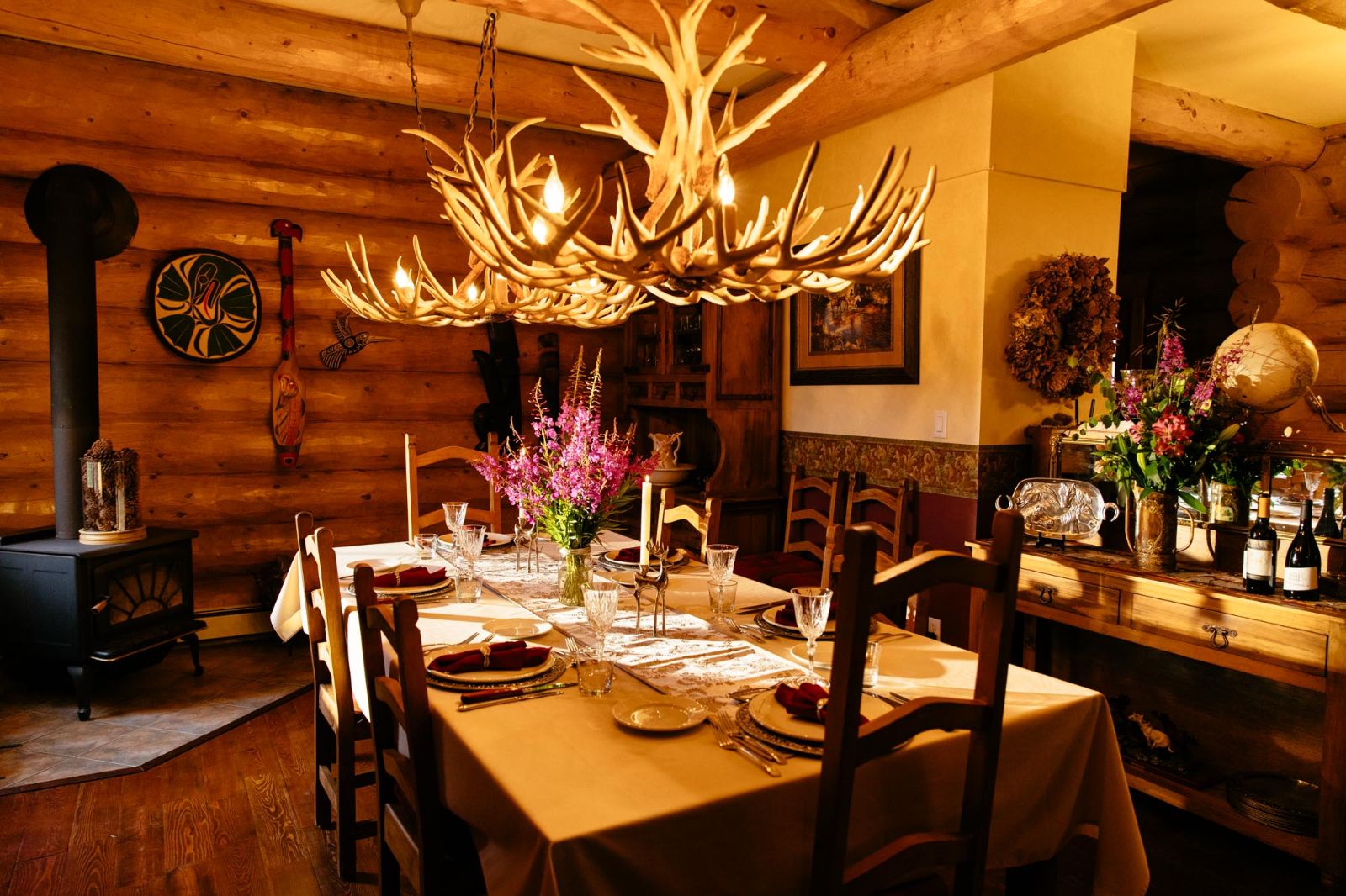 Fine dining at Siwash Lake Ranch in Canada's British Columbia