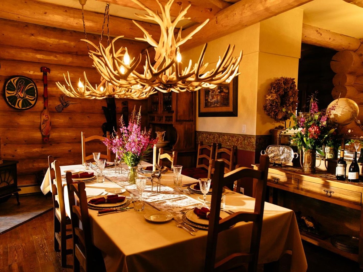 Fine dining at Siwash Lake Ranch in Canada's British Columbia