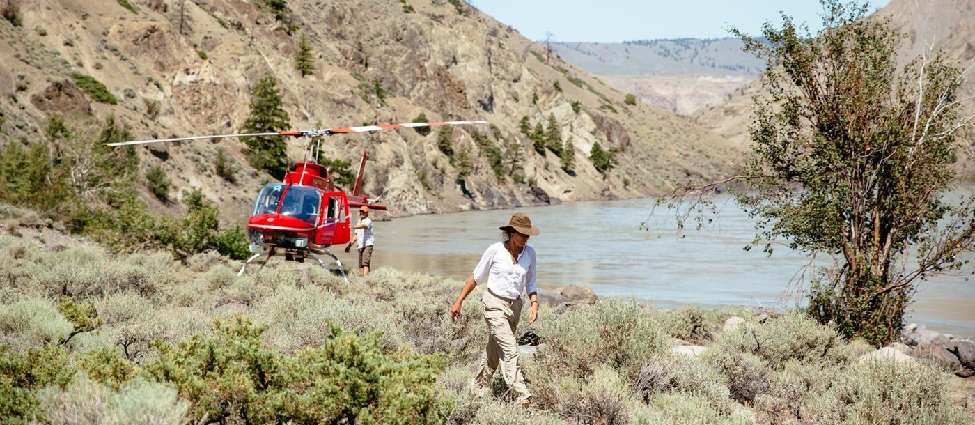 Helicopter safari from Siwash Lake Wilderness Resort, Canada