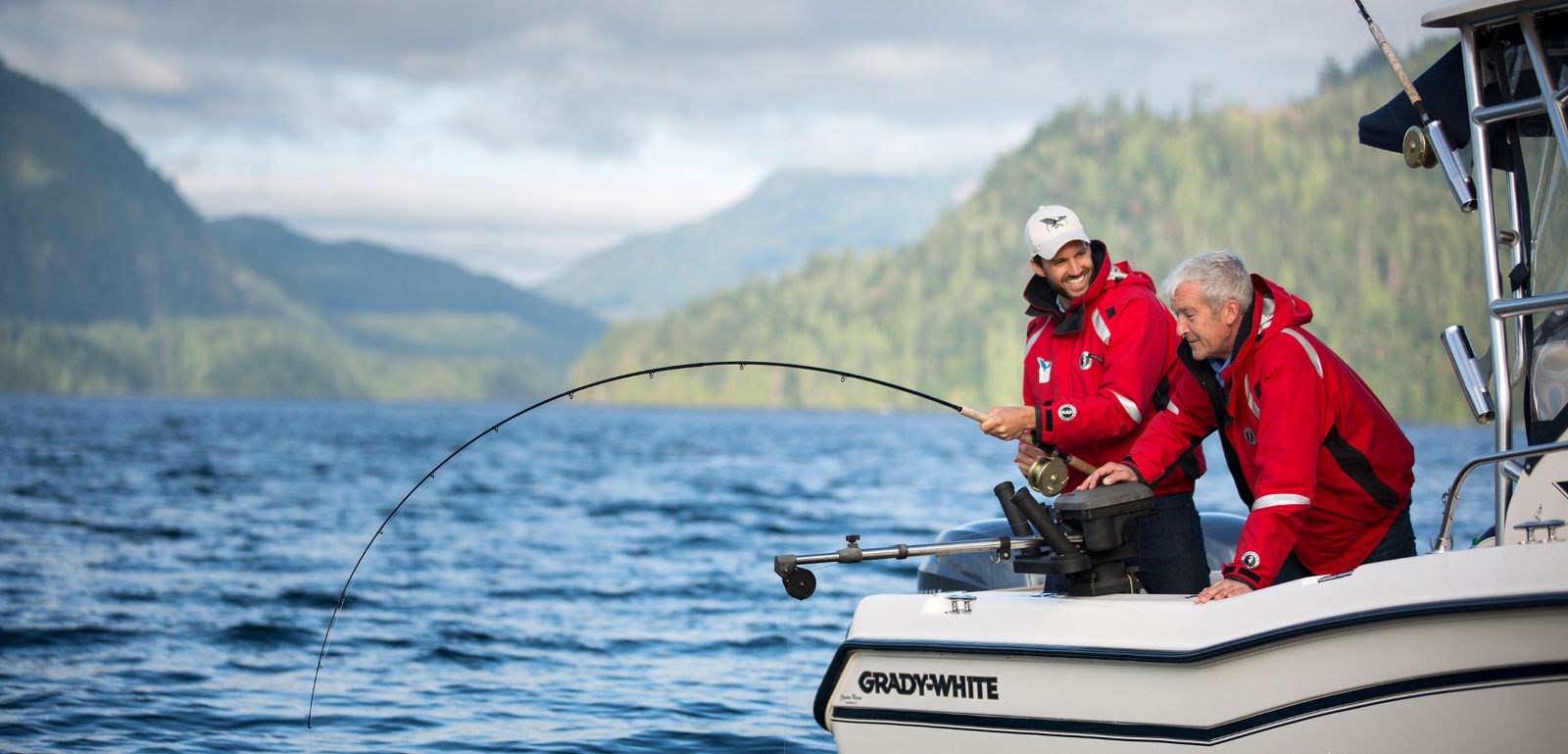 Fishing on the grounds of Sonora Resort in Canada's British Columbia