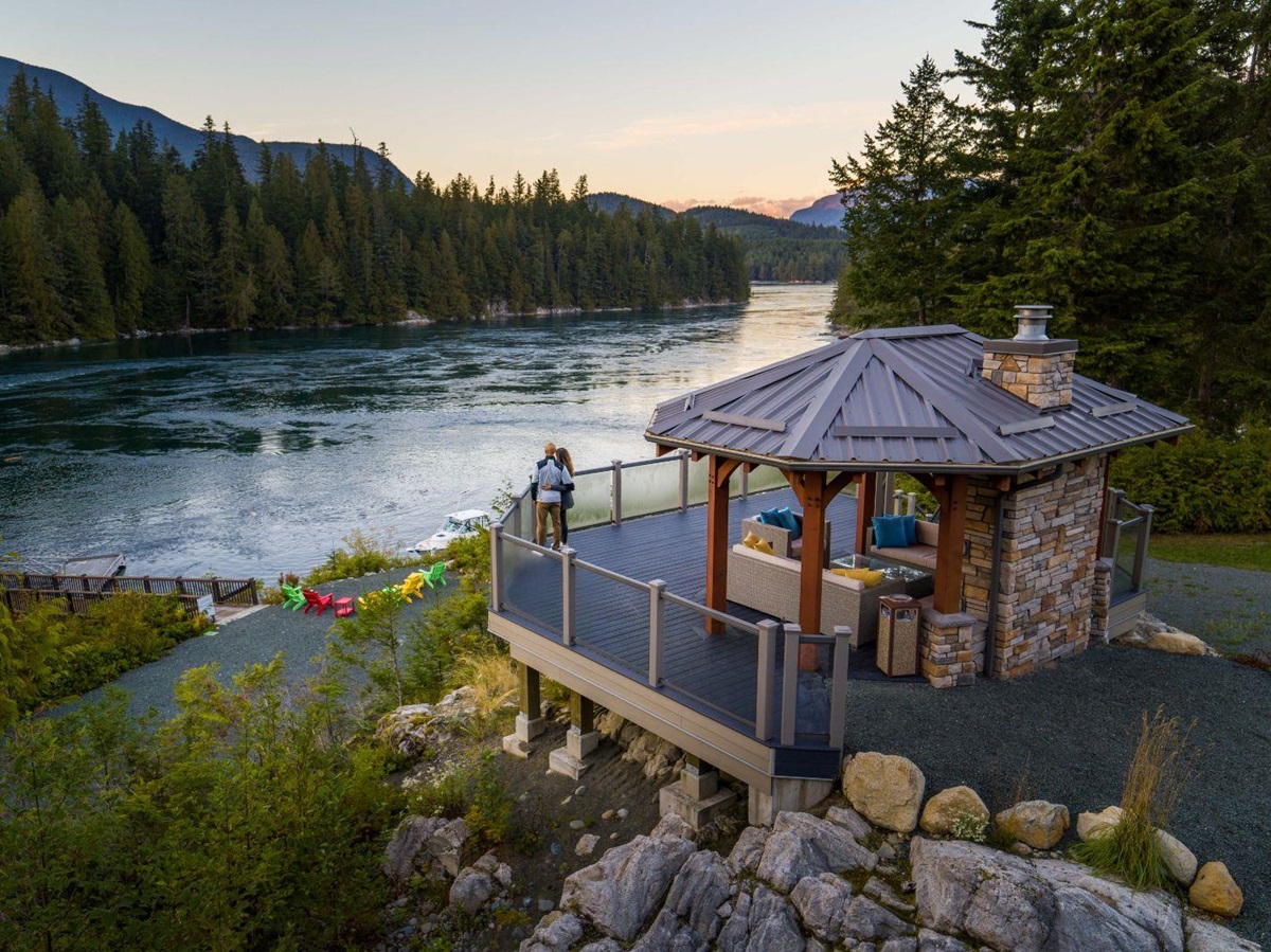 Viewpoint on the grounds of Sonora Resort in Canada's British Columbia