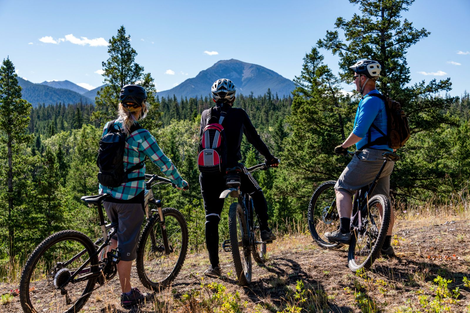 Cycling from Echo Valley Ranch in Canada