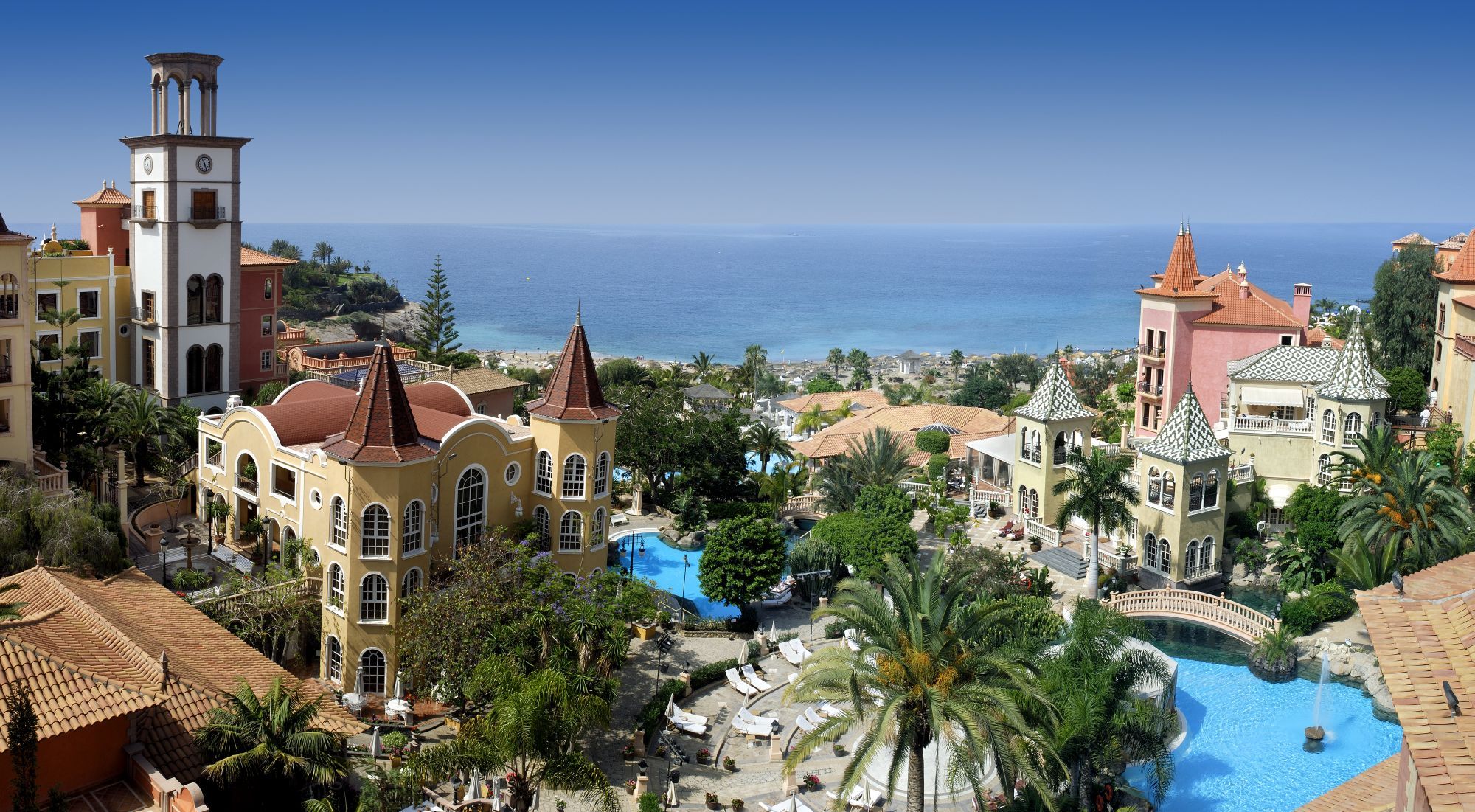 aerial view of Gran Hotel Bahia Del Duque in the Canaries, Spain 