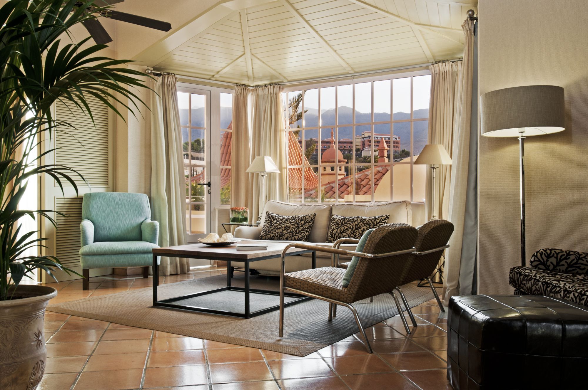 living area in a family room at Gran Hotel Bahia Del Duque in the Canaries, Spain 