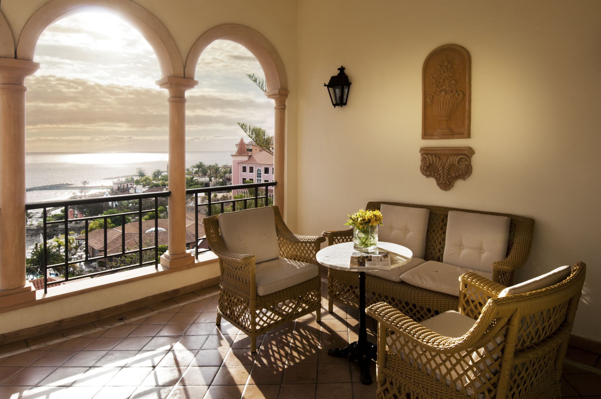 balcony in a junior suite at Gran Hotel Bahia Del Duque in the Canaries, Spain 