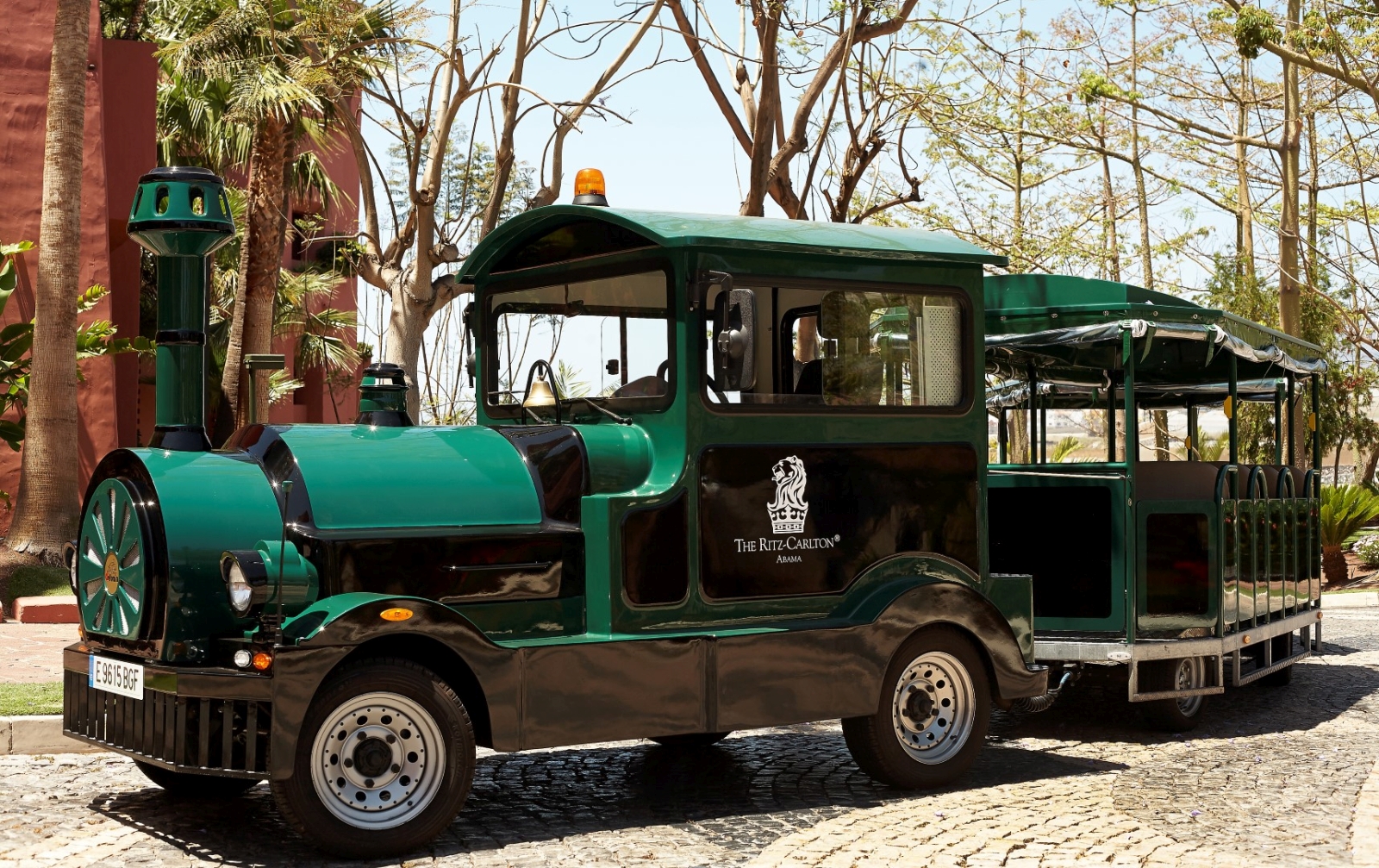 Miniature train of luxury resort Ritz Carlton Abama on Tenerife