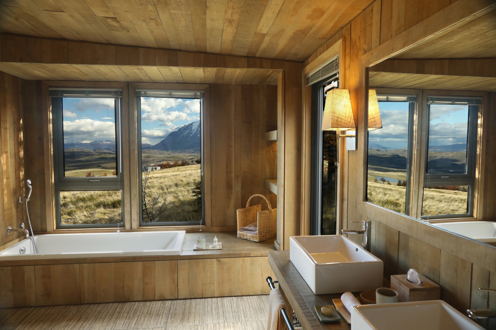 Interior of bathroom at Awasi Patagonia