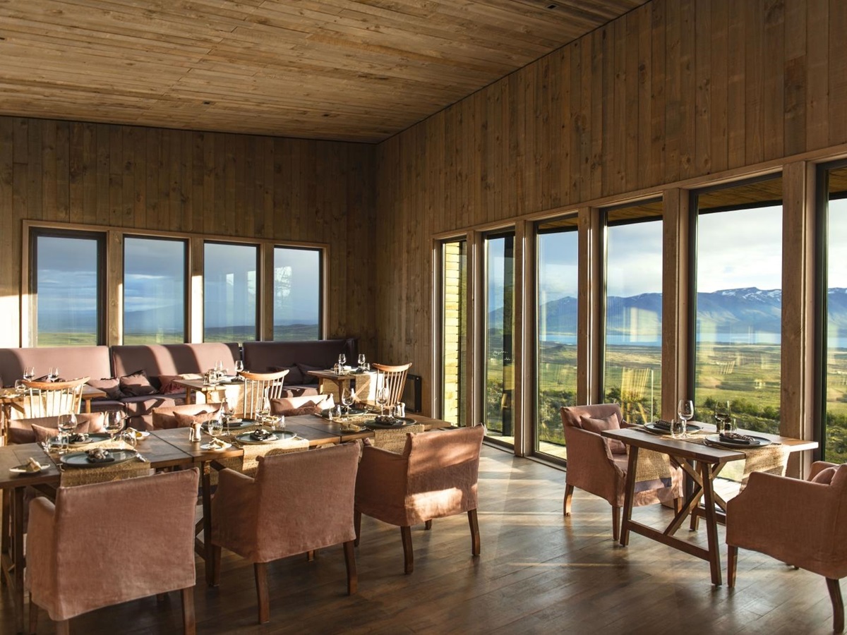 Comfortable dining area of Awasi Patagonia