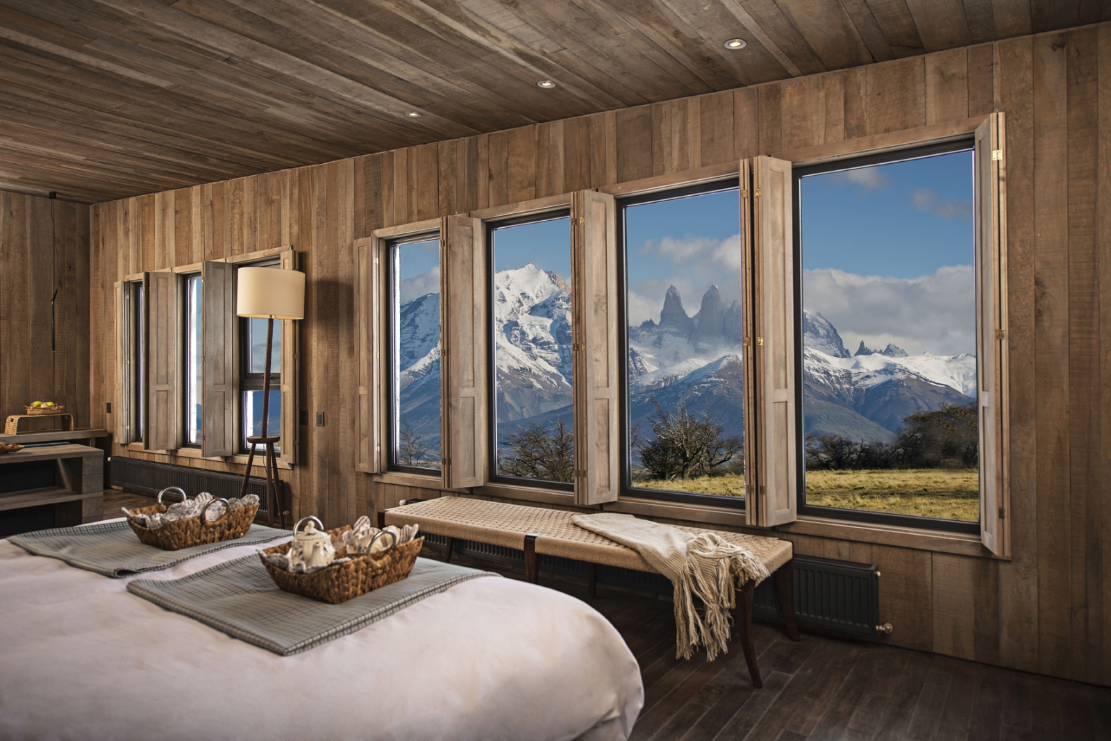 View from a standard room over Torres del Paine