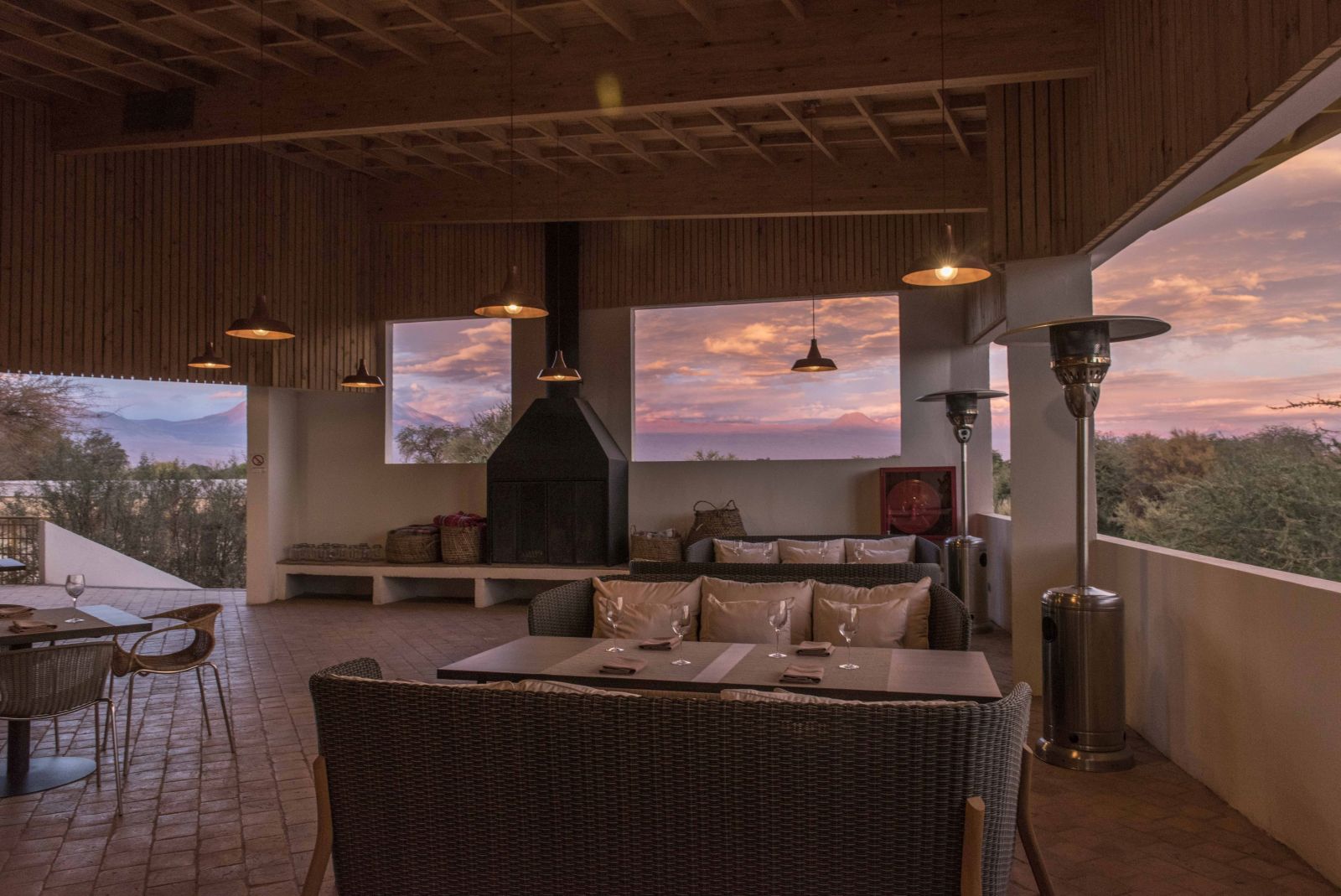 Dining area at Explora Atacama in Chile