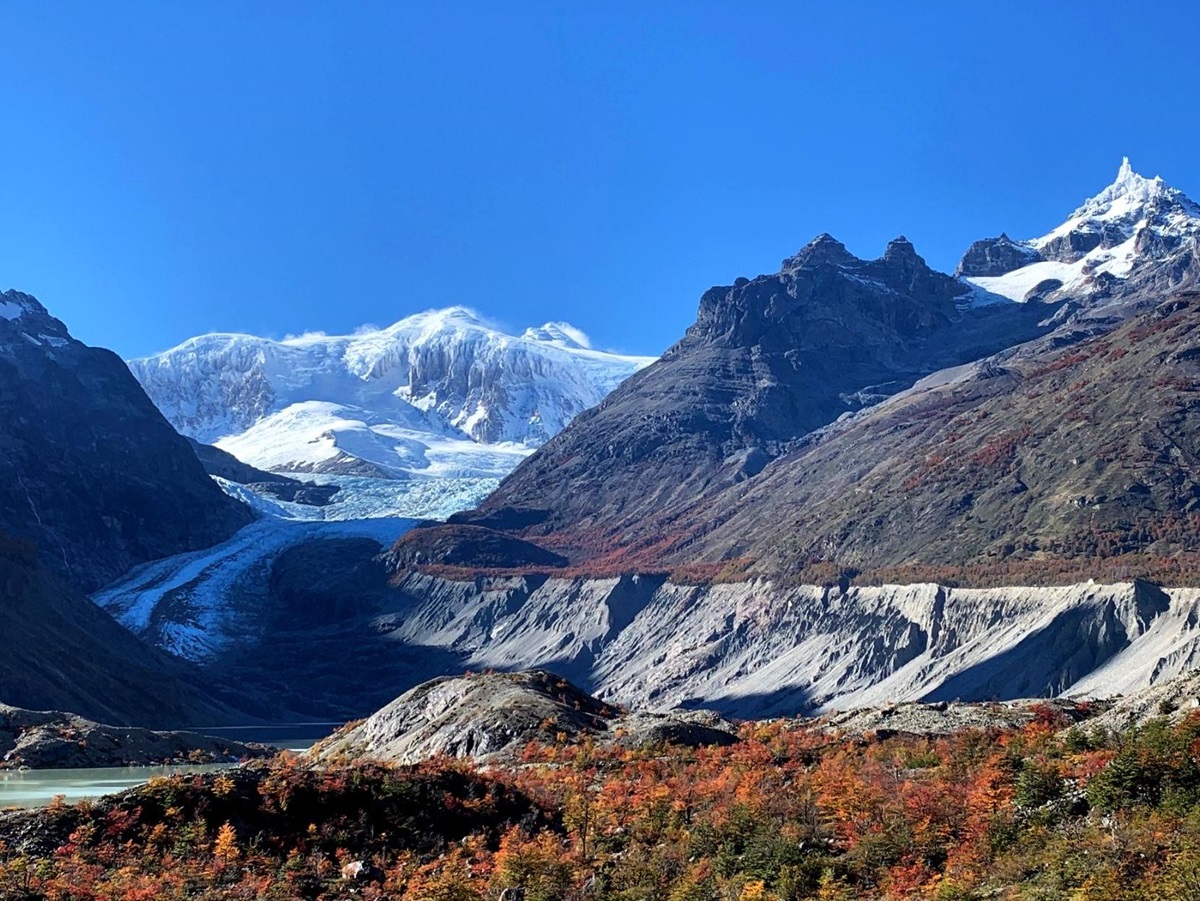 Glacier seen on an excursion from Explora Patagonia National Park lodge in Chile