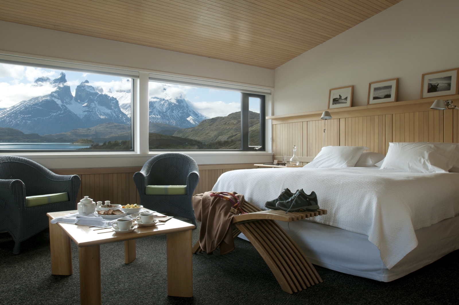 Bedroom at Explora Patagonia in Chile