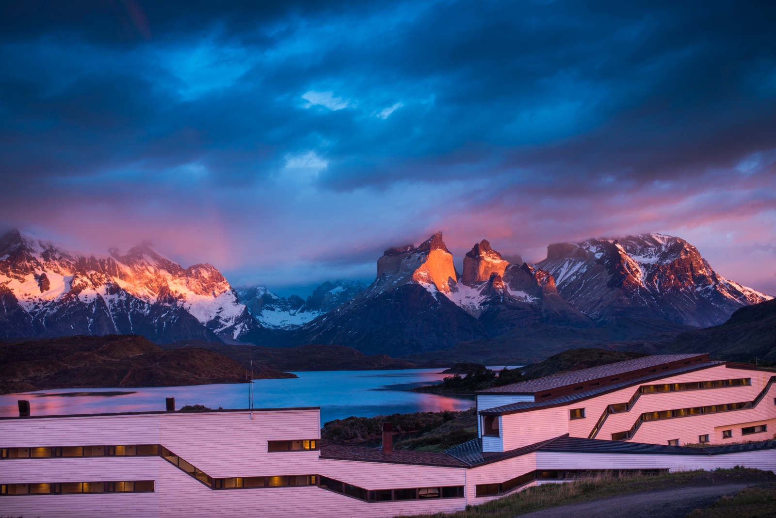 Exterior of Explora Patagonia in Chile