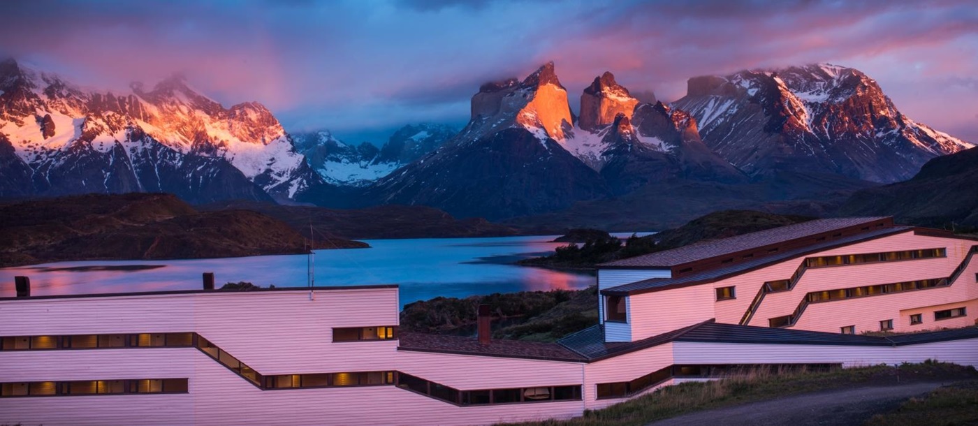 Exterior of Explora Patagonia in Chile