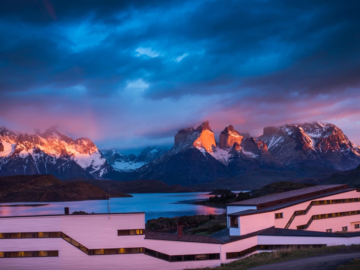 Exterior of Explora Patagonia in Chile