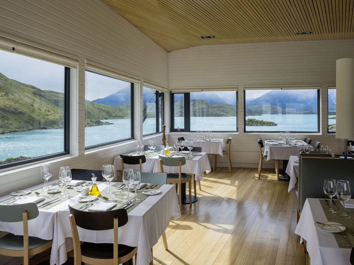 Restaurant at Explora Torres del Paine in the National Park of Chile
