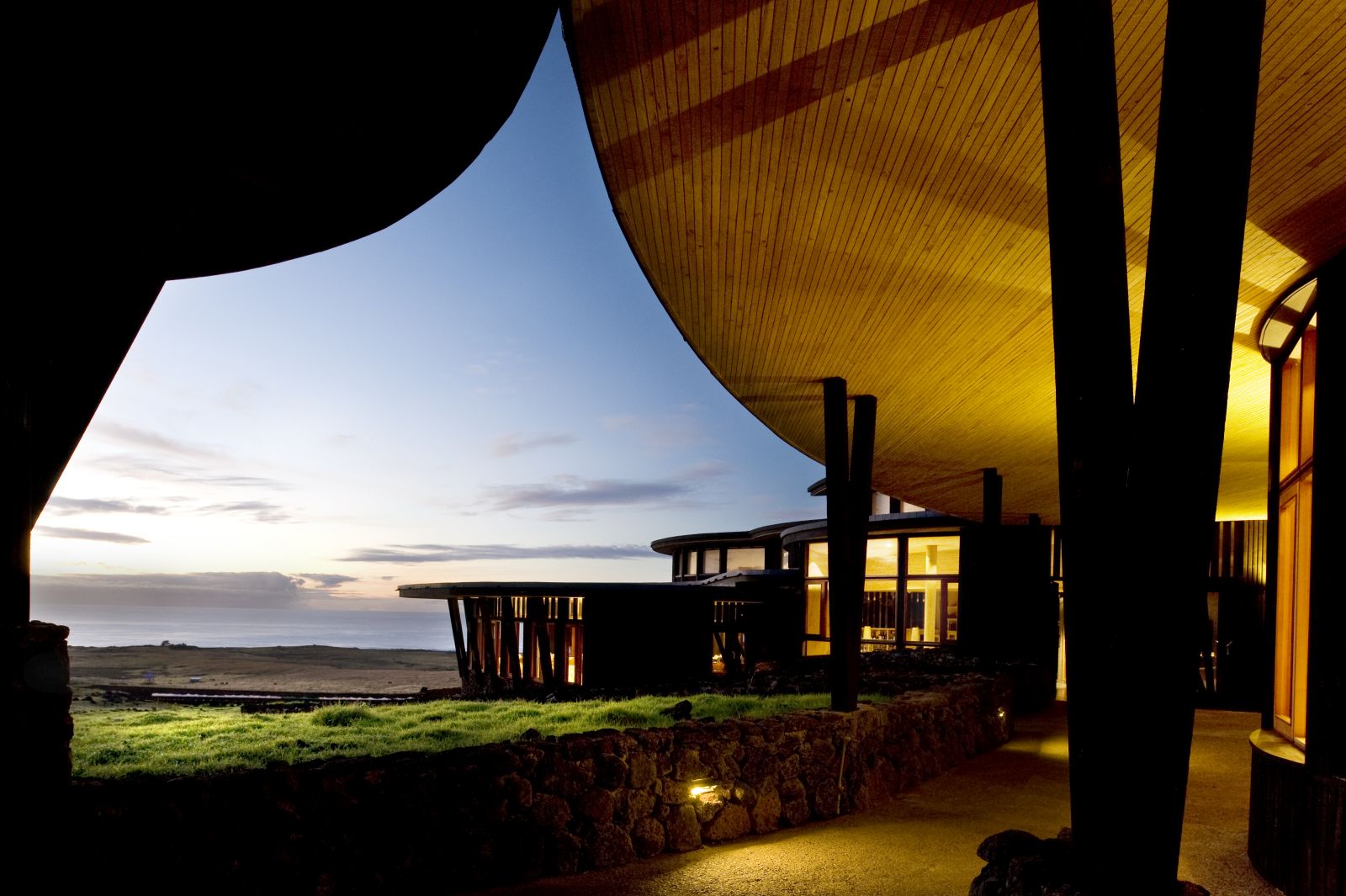 Evening skies on Easter Island from Explora Rapa Nui terrace