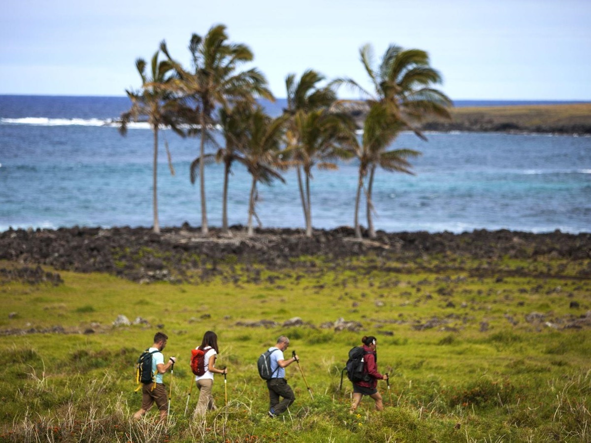 Hiking on Easter Island from Explora Rapa Nui
