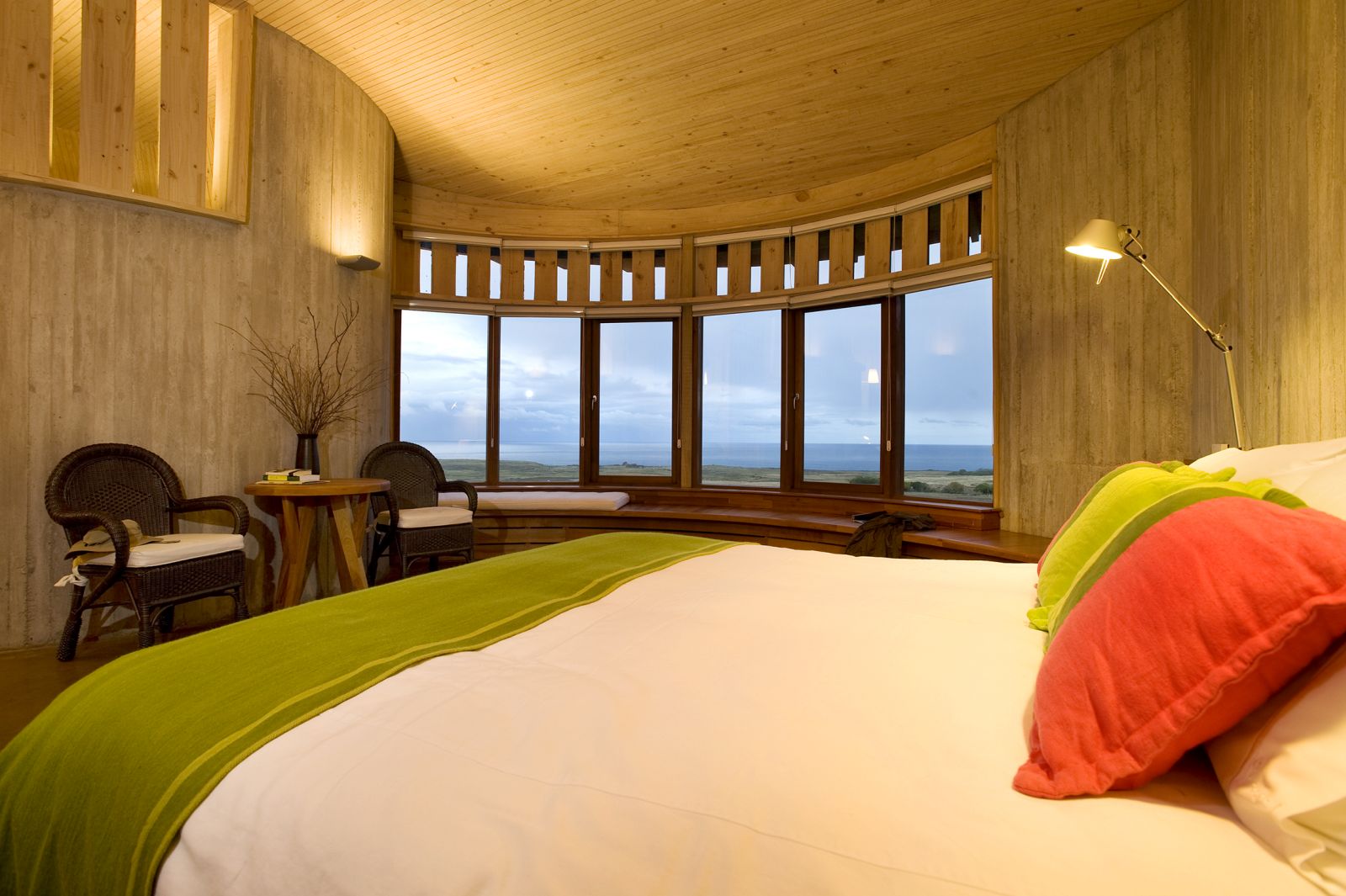 Bedroom view in the Raa Suite at Explora Rapa Nui on Easter Island
