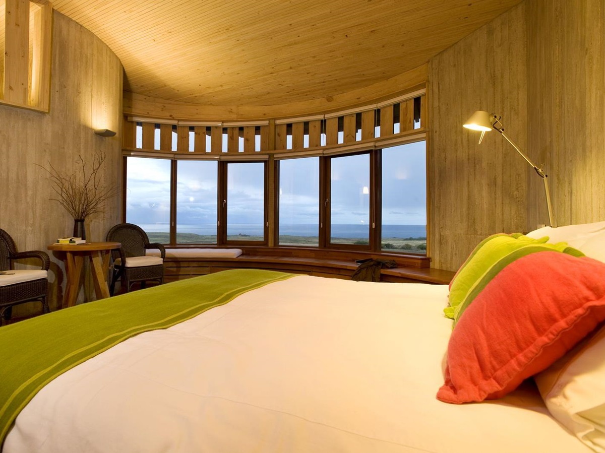 Bedroom view in the Raa Suite at Explora Rapa Nui on Easter Island