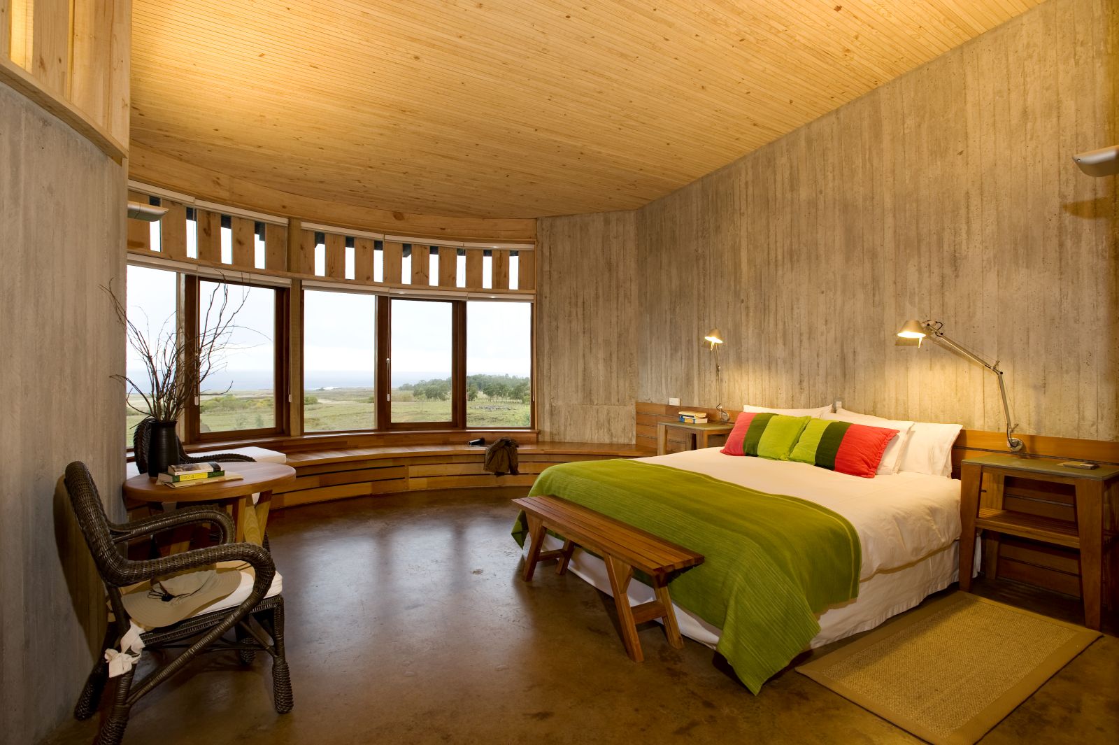 Interior view of the Raa Suite at Explora Rapa Nui on Easter Island