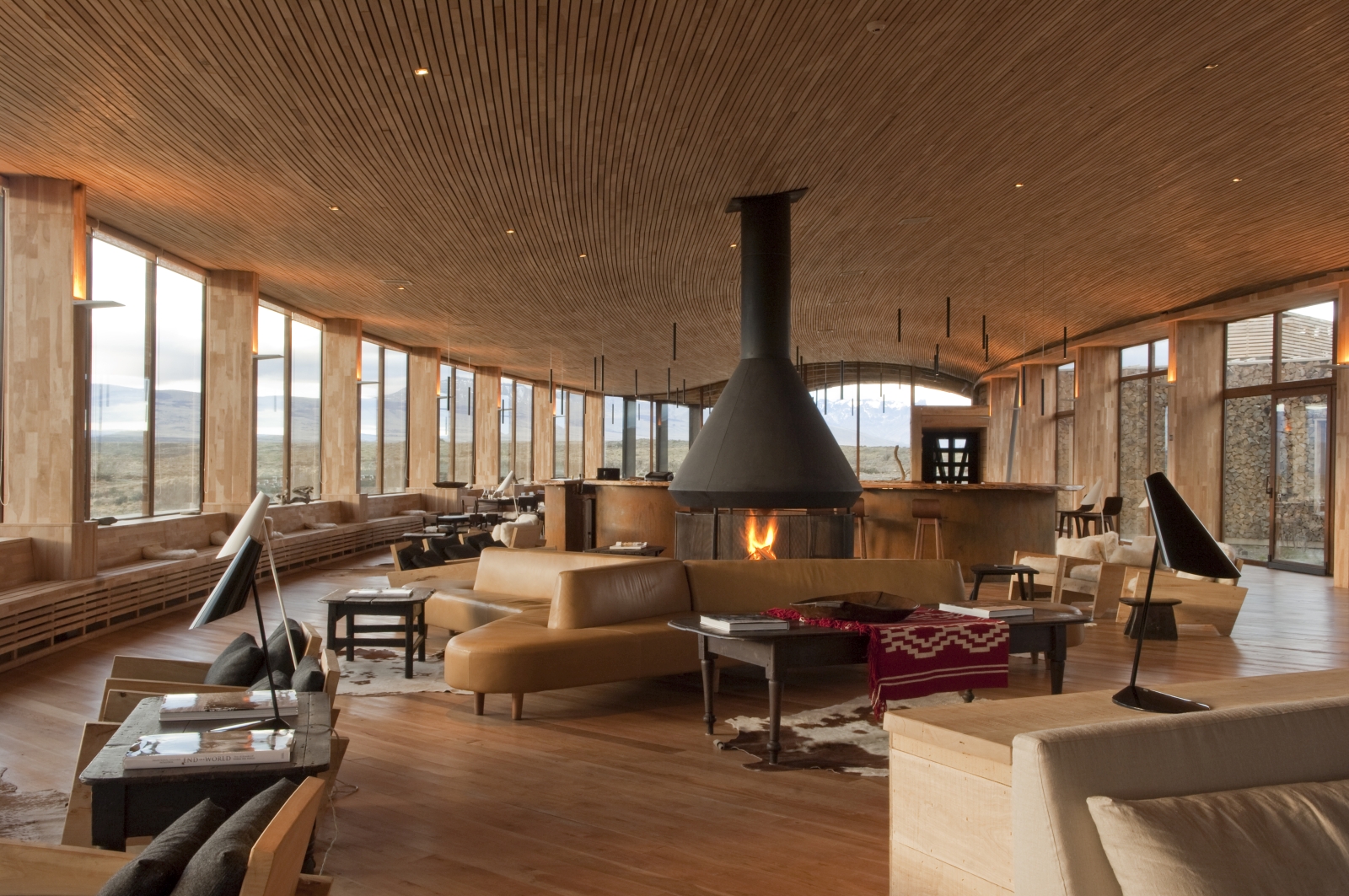 cosy lounge with fire place