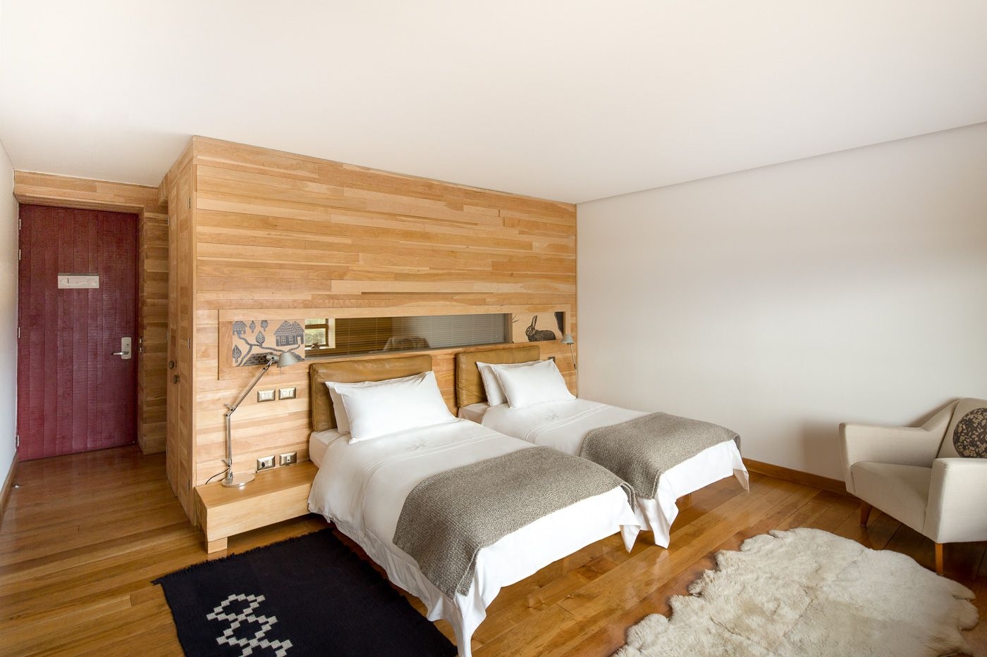 Twin room at Tierra Patagonia