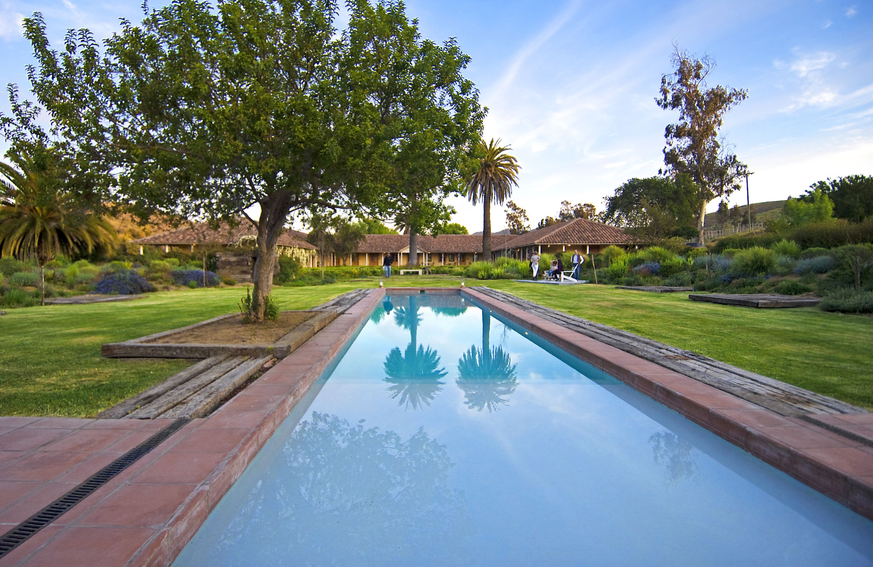 The swimming pool of La Casona, Chile
