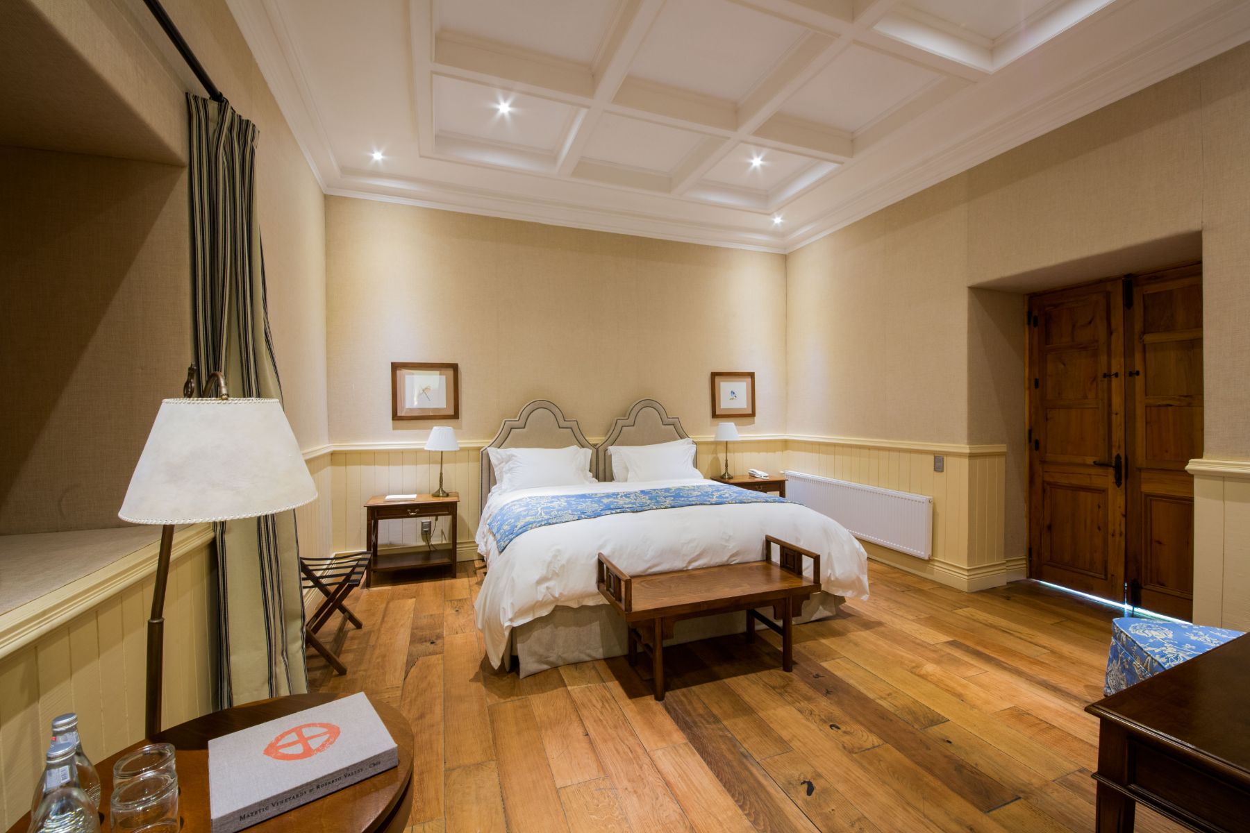 Guest room at boutique hotel La Casona at Matetic Vineyards in Chile