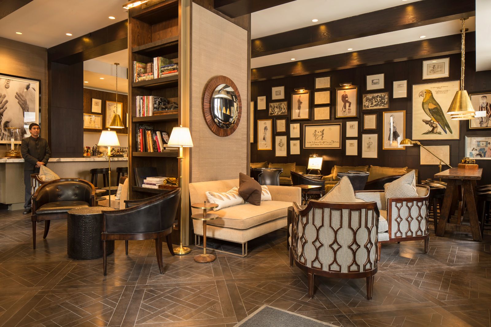 Lounge area at The Singular hotel in Santiago de Chile
