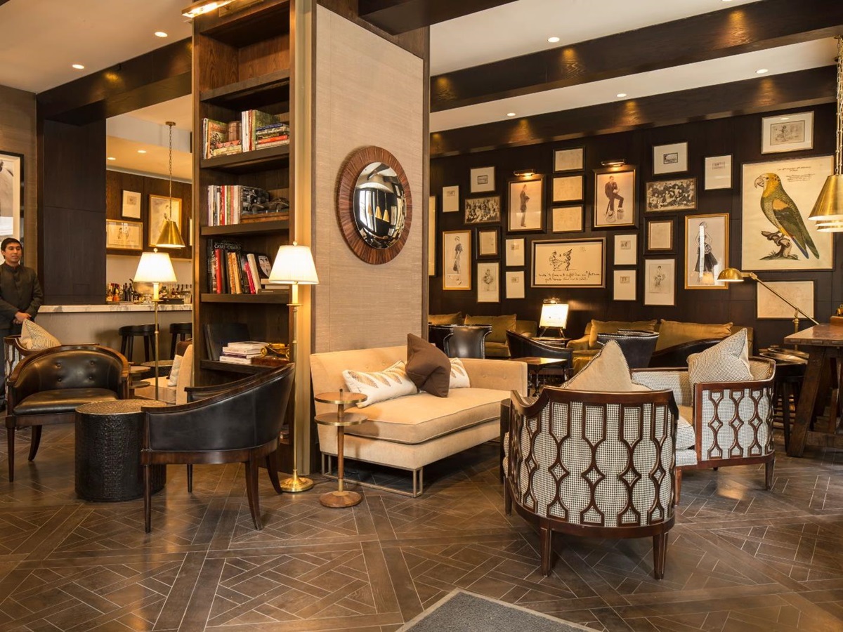 Lounge area at The Singular hotel in Santiago de Chile