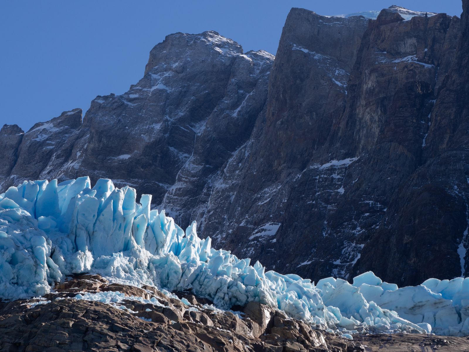 Glacier on the grounds of The Singular Patagonia hotel in Chile