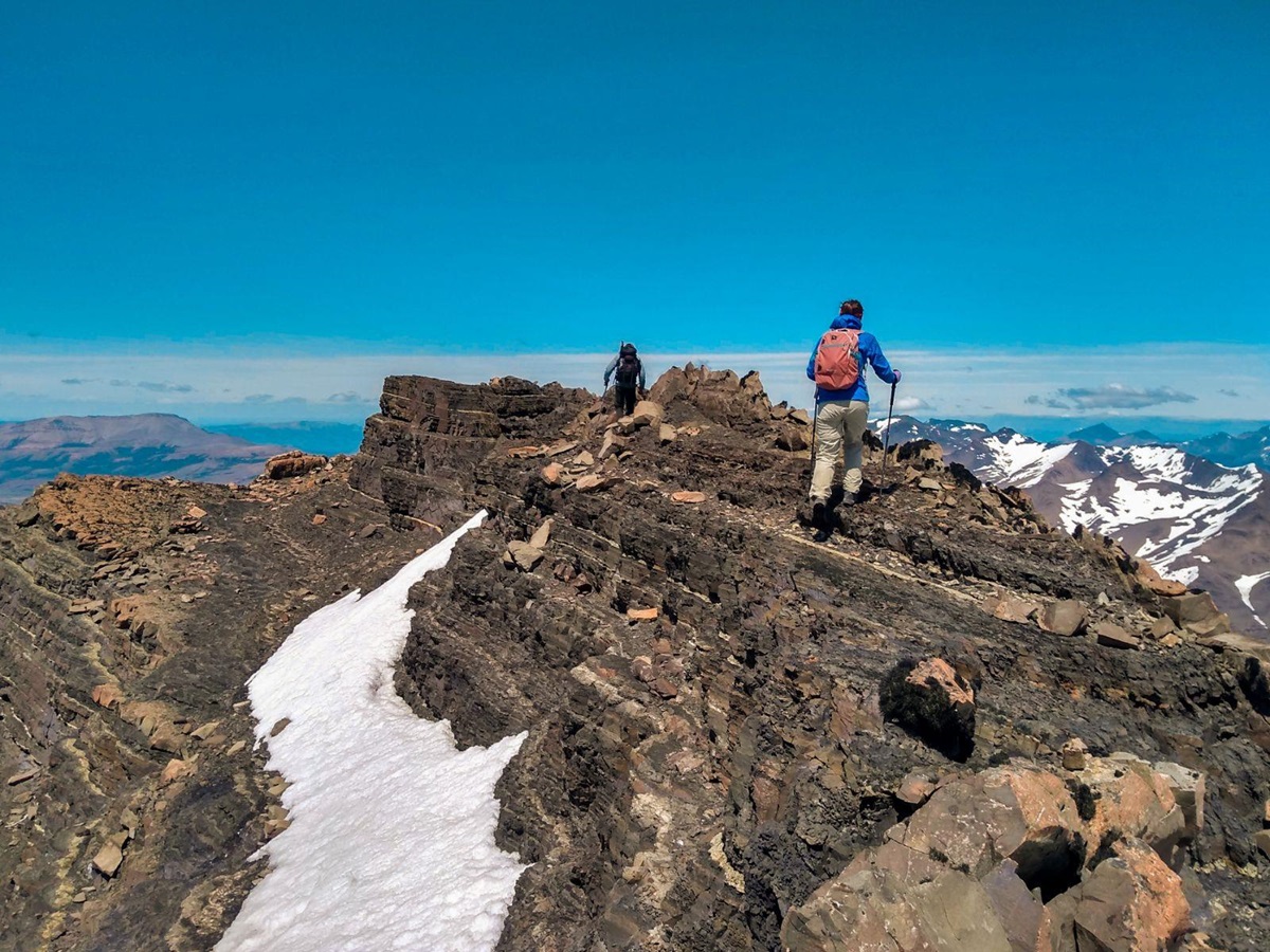 Mountain hiking around the grounds of The Singular Patagonia hotel in Chile