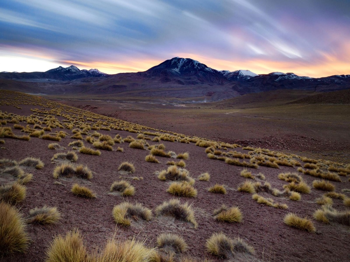 Long-exposure shot of the lunar-like Atacama