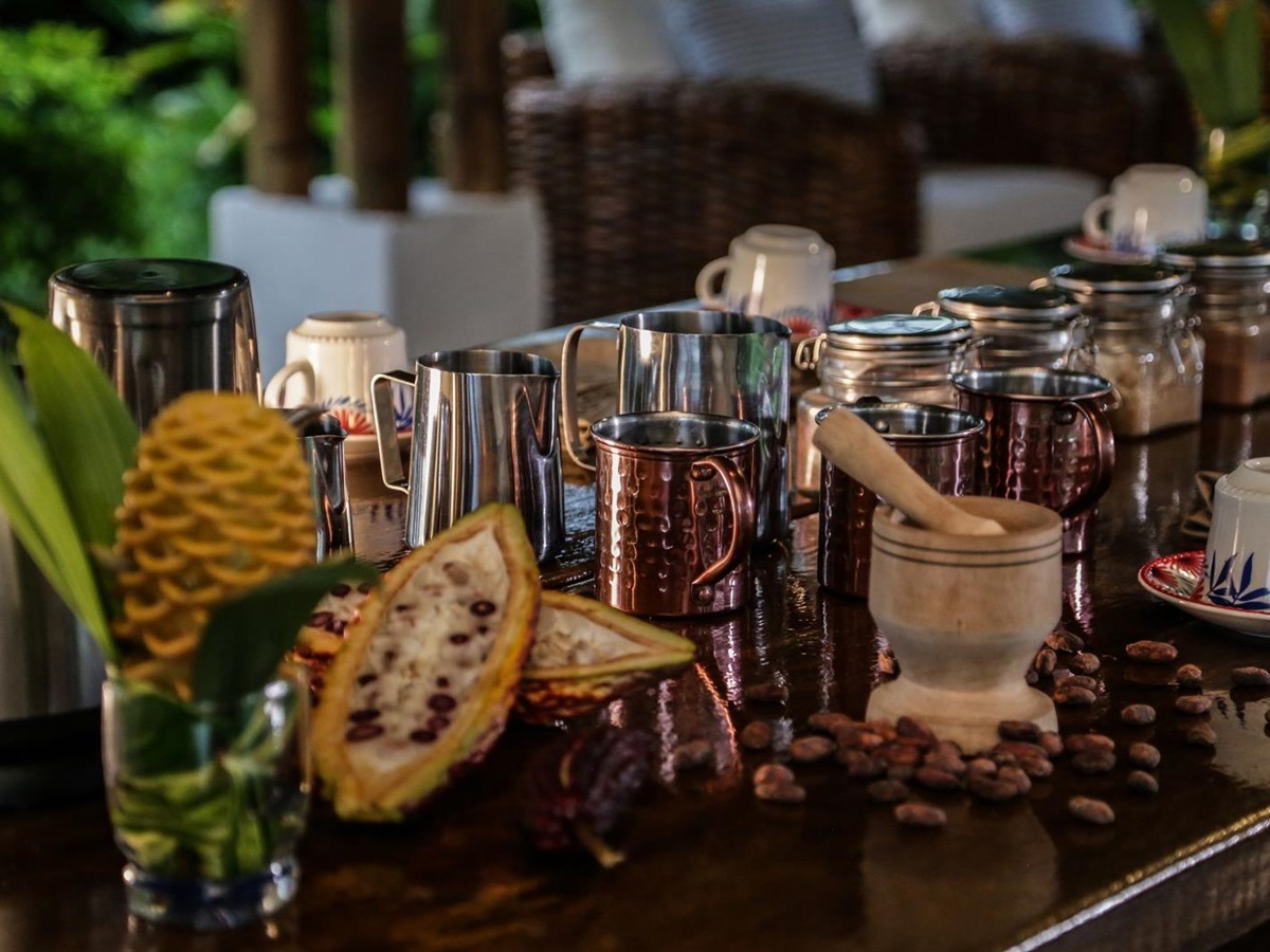 Coffee and cacao tasting at Hacienda Bambusa in Colombia's coffee region