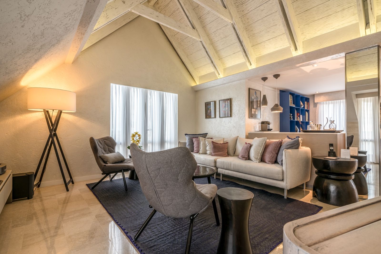 Gust suite living area at Sofitel Legend Santa Clara in Cartagena, Colombia